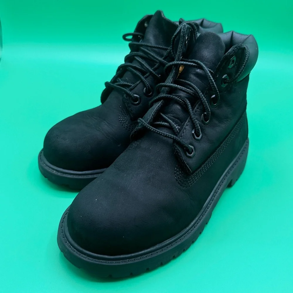 Timberland black leather boots